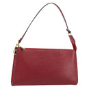 LOUIS VUITTON Epi Pochette Accessoires Pouch Red M52947 LV Auth 192205A-1
