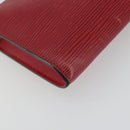 LOUIS VUITTON Epi Pochette Accessoires Pouch Red M52947 LV Auth 192205A-14