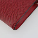 LOUIS VUITTON Epi Pochette Accessoires Pouch Red M52947 LV Auth 192205A-15