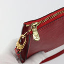 LOUIS VUITTON Epi Pochette Accessoires Pouch Red M52947 LV Auth 192205A-10