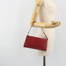LOUIS VUITTON Epi Pochette Accessoires Pouch Red M52947 LV Auth 192205A-20