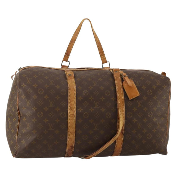 LOUIS VUITTON Monogram Sac Souple 55 Boston Bag M41622 LV Auth 192208