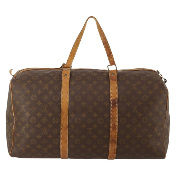 LOUIS VUITTON Monogram Sac Souple 55 Boston Bag M41622 LV Auth 192208