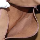 Burberrys Nova Check Boston Bag Canvas Beige Gold Auth 192209-24