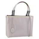Christian Dior Maris Pearl Bag Patent Leather 2way Lavende Silver Auth 192211-1