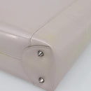 Christian Dior Maris Pearl Bag Patent Leather 2way Lavende Silver Auth 192211-12