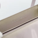 Christian Dior Maris Pearl Bag Patent Leather 2way Lavende Silver Auth 192211-17
