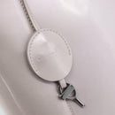Christian Dior Maris Pearl Bag Patent Leather 2way Lavende Silver Auth 192211-18