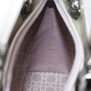 Christian Dior Maris Pearl Bag Patent Leather 2way Lavende Silver Auth 192211-25
