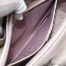Christian Dior Maris Pearl Bag Patent Leather 2way Lavende Silver Auth 192211-28