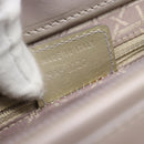 Christian Dior Maris Pearl Bag Patent Leather 2way Lavende Silver Auth 192211-29