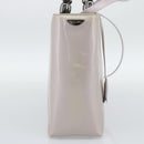 Christian Dior Maris Pearl Bag Patent Leather 2way Lavende Silver Auth 192211-4