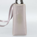 Christian Dior Maris Pearl Bag Patent Leather 2way Lavende Silver Auth 192211-5