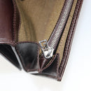 FENDI Zucca Canvas Long Wallet Black Brown Auth 192212V-20