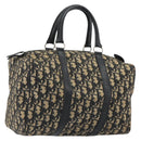 Christian Dior Trotter Canvas Boston Bag Navy Silver Auth 192214-1