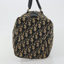 Christian Dior Trotter Canvas Boston Bag Navy Silver Auth 192214-4