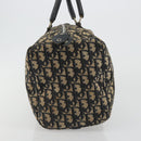 Christian Dior Trotter Canvas Boston Bag Navy Silver Auth 192214-5