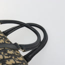 Christian Dior Trotter Canvas Boston Bag Navy Silver Auth 192214-8