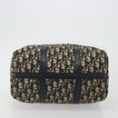 Christian Dior Trotter Canvas Boston Bag Navy Silver Auth 192214-9