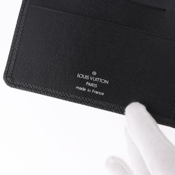 LOUIS VUITTON Taiga Leather Agenda MM Planner Cover Ardoise R20222 Auth 192216