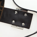 FENDI Zucca Canvas Mamma Baguette Shoulder Bag Brown Black Auth 192220V-9