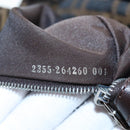 FENDI Zucca Canvas Mamma Baguette Shoulder Bag Brown Black Auth 192220V-11