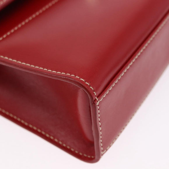 GUCCI Ready Lock Shoulder Bag Leather Red Gold 001 4214 Auth 192221V
