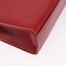 GUCCI Ready Lock Shoulder Bag Leather Red Gold 001 4214 Auth 192221V-13