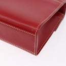 GUCCI Ready Lock Shoulder Bag Leather Red Gold 001 4214 Auth 192221V-14