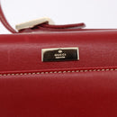 GUCCI Ready Lock Shoulder Bag Leather Red Gold 001 4214 Auth 192221V-15