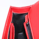 GUCCI Ready Lock Shoulder Bag Leather Red Gold 001 4214 Auth 192221V-21