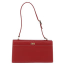 GUCCI Ready Lock Shoulder Bag Leather Red Gold 001 4214 Auth 192221V-3