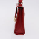 GUCCI Ready Lock Shoulder Bag Leather Red Gold 001 4214 Auth 192221V-5