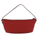 GUCCI GG Canvas Accessory Pouch Red Silver 07198 Auth 192222V-3