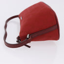 GUCCI GG Canvas Accessory Pouch Red Silver 07198 Auth 192222V-5