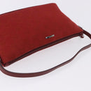 GUCCI GG Canvas Accessory Pouch Red Silver 07198 Auth 192222V-6