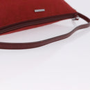 GUCCI GG Canvas Accessory Pouch Red Silver 07198 Auth 192222V-7