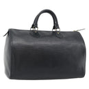 LOUIS VUITTON Epi Speedy 35 Hand Bag Noir Black M42992 LV Auth 192223-1