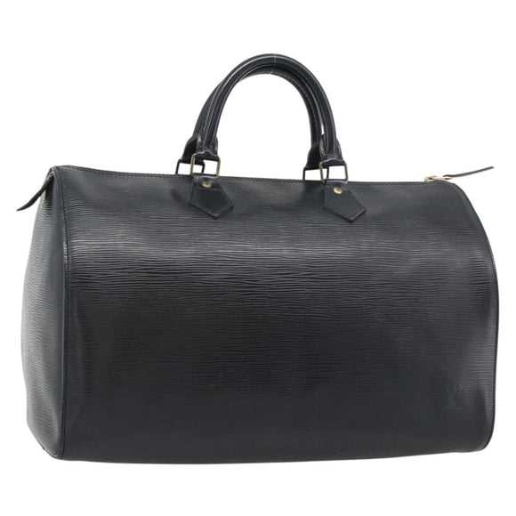 LOUIS VUITTON Epi Speedy 35 Hand Bag Noir Black M42992 LV Auth 192223