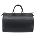 LOUIS VUITTON Epi Speedy 35 Hand Bag Noir Black M42992 LV Auth 192223-2