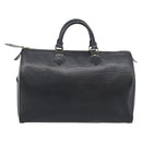 LOUIS VUITTON Epi Speedy 35 Hand Bag Noir Black M42992 LV Auth 192223-3