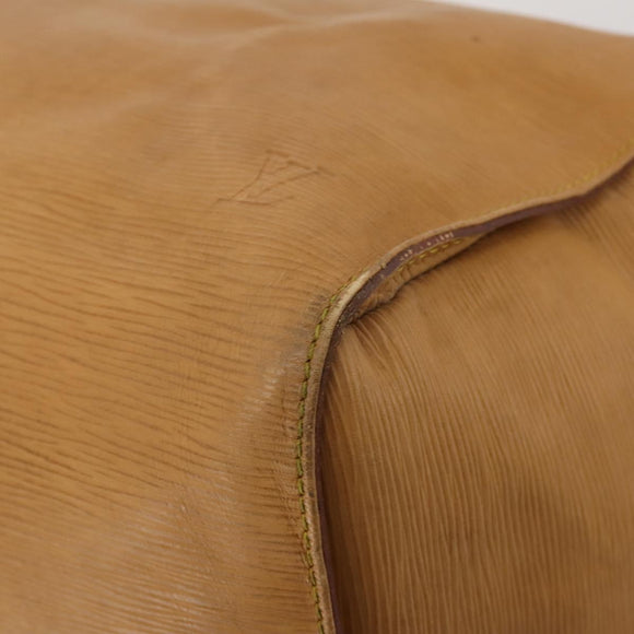 LOUIS VUITTON Epi Keepall 60 Boston Bag Brown Zipangu Gold M42948 LV Auth 192224