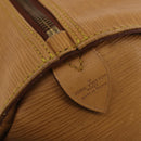 LOUIS VUITTON Epi Keepall 60 Boston Bag Brown Zipangu Gold M42948 LV Auth 192224-19