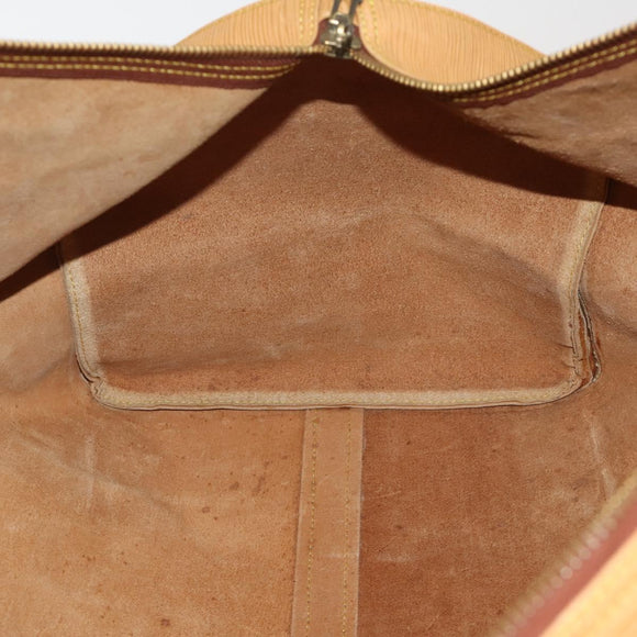 LOUIS VUITTON Epi Keepall 60 Boston Bag Brown Zipangu Gold M42948 LV Auth 192224
