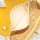 CHANEL Matelasse Chain Shoulder Bag Lamb Skin Yellow Gold CC Auth 192225-20