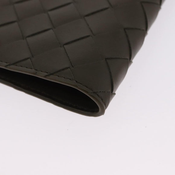 BOTTEGA VENETA INTRECCIATO Day Planner Cover Leather Khaki Auth 192226V