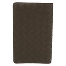 BOTTEGA VENETA INTRECCIATO Day Planner Cover Leather Khaki Auth 192226V-13