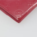 LOUIS VUITTON Vernis Porte Monnaie Credit Wallet Fusha Pink M91236 Auth 192227V-16