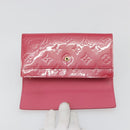 LOUIS VUITTON Vernis Porte Monnaie Credit Wallet Fusha Pink M91236 Auth 192227V-8