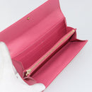 LOUIS VUITTON Vernis Porte Monnaie Credit Wallet Fusha Pink M91236 Auth 192227V-9